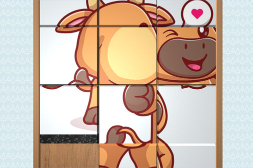 3Dキッズスライディングパズルのプレイ画像