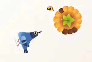 ハトが果物をついばむミニゲーム【バーディー・ボップ】