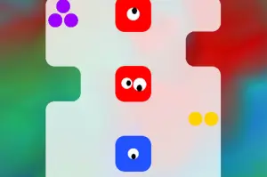 色と目玉の数をあわせるスライドパズル【ブロブ・ツイスト】
