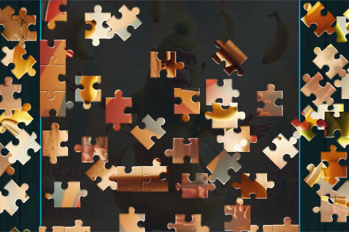ブレインロッド・ジグソーパズルのプレイ画面