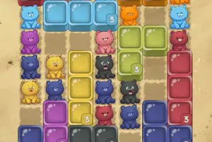 クマさん回収パズルゲーム【キャッチベアー (Catch the Bear)】