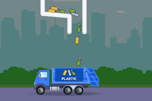 ゴミ収集車のピン抜きパズルゲーム【Garbage Sorting Truck】
