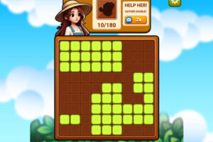 1010系パズル【ガーデンブロックパズル】庭が発展するテトリス風
