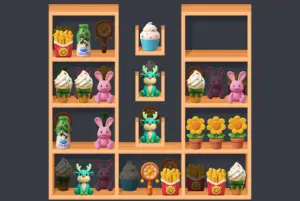 棚を仕分けるソートパズル【グッズ・ソート3D】
