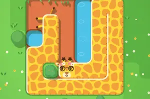 一筆書き風の脳トレパズル【グレイジング・ジラフ (Grazing Giraffe)】