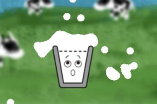 ミルクをコップに誘導するパズルゲーム Happy Milk Glass