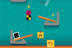 モニターを箱へ導く物理パズル【ハートボックス（Heart Box）】