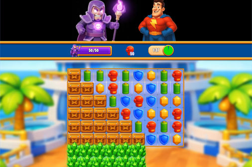 ヒーローマッチのプレイ画像