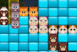 動物ブロックのはめ込みパズルゲーム KITTYGRAM