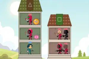 イカゲーム風の足し算バトル【マージタワーヒーロー】