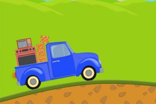 引っ越しで物を運ぶ乗り物バランスゲーム Pickup Driver