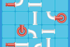 パイプを繋いで水を流すパズルゲーム PIPE MANIA