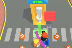 トイレへ急げ！線引き誘導パズル【おしっこがしたい (Rush Run: Need to Pee)】