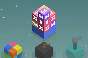 ブロックを積み上げる変則2048パズル【スタックトリス2048】