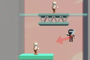 忍者のテレポート投剣アクション【スティックマスターテレポート】