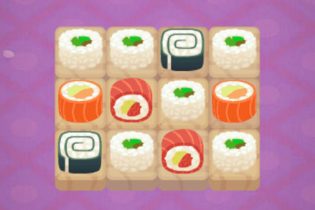 力士が寿司を食べる思考型のパズルゲーム Sumo Sushi Puzzle