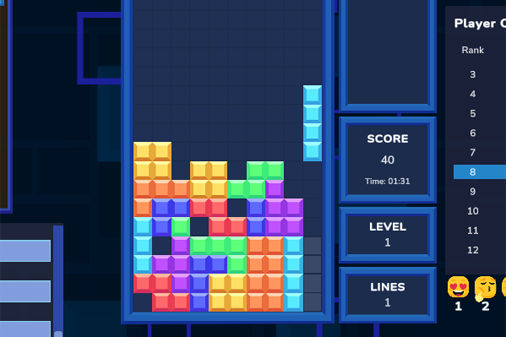 テトリックス・オンラインのプレイ画像