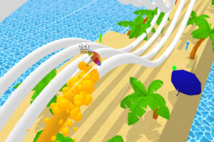 ウォータースライダー風のレースゲーム WINDY SLIDER